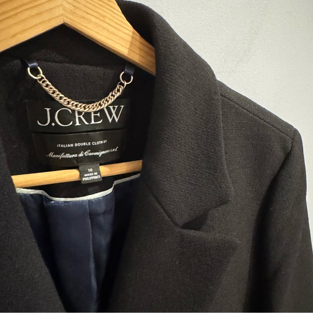 NEW J. Crew Italian Wool Blend Evening Blazer Jacket in Black, Size 10 - Picture 7 of 15